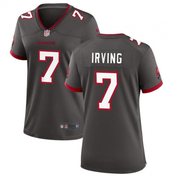 Women's Tampa Bay Buccanee #7 Bucky Irving Gray Stitched Game Jersey(Run Small)