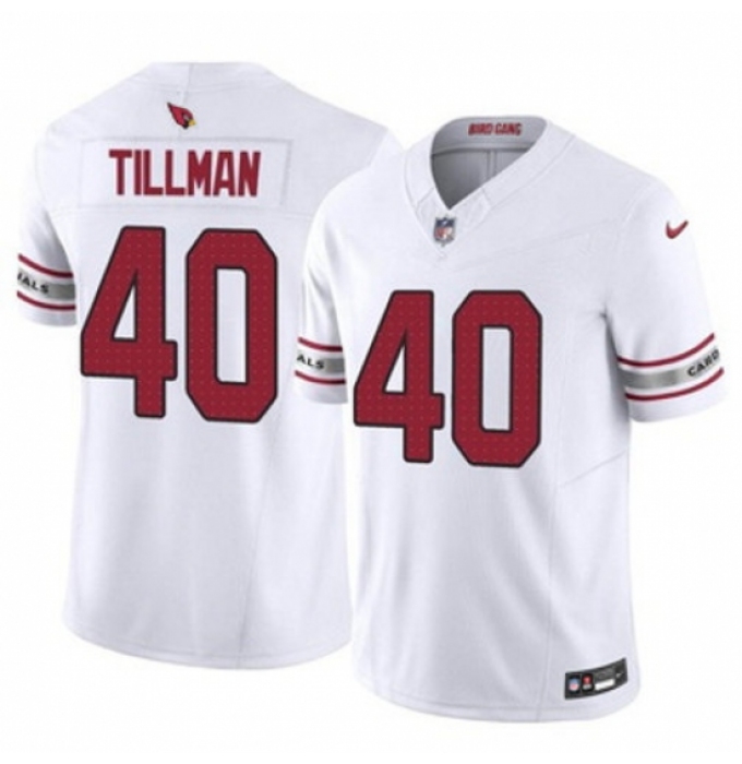 Men's Arizona Cardinals #40 Pat Tillman White 2024 F U S E Vapor Untouchable Limited Stitched