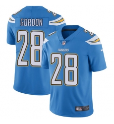 Men's Nike Los Angeles Chargers #28 Melvin Gordon Electric Blue Alternate Vapor Untouchable Limited Player NFL Jersey