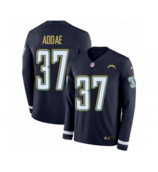 Youth Nike Los Angeles Chargers #37 Jahleel Addae Limited Navy Blue Therma Long Sleeve NFL Jersey