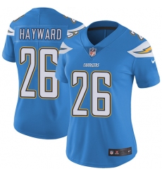 Women's Nike Los Angeles Chargers #26 Casey Hayward Elite Electric Blue Alternate NFL Jersey