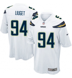 Men's Nike Los Angeles Chargers #94 Corey Liuget Game White NFL Jersey