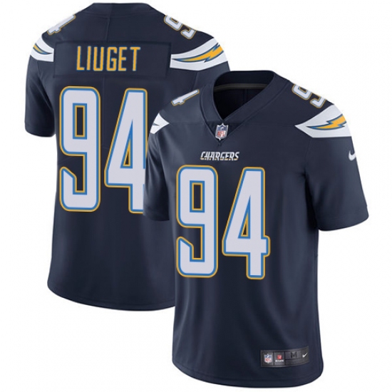 Men's Nike Los Angeles Chargers #94 Corey Liuget Navy Blue Team Color Vapor Untouchable Limited Player NFL Jersey