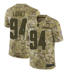 Youth Nike Los Angeles Chargers #94 Corey Liuget Limited Camo 2018 Salute to Service NFL Jersey
