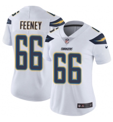 Women's Nike Los Angeles Chargers #66 Dan Feeney Elite White NFL Jersey