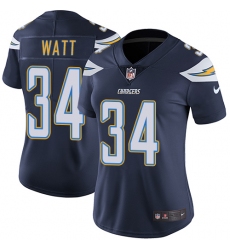 Women's Nike Los Angeles Chargers #34 Derek Watt Navy Blue Team Color Vapor Untouchable Limited Player NFL Jersey