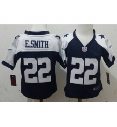 Nike Dallas Cowboys #22 Emmitt Smith Blue Thanksgiving Toddlers Jersey
