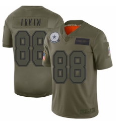 Women's Dallas Cowboys #88 Michael Irvin Limited Camo 2019 Salute to Service Football Jersey