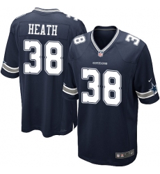 Men's Nike Dallas Cowboys #38 Jeff Heath Game Navy Blue Team Color NFL Jersey