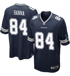 Men's Nike Dallas Cowboys #84 James Hanna Game Navy Blue Team Color NFL Jersey