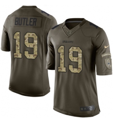 Men's Nike Dallas Cowboys #19 Brice Butler Elite Green Salute to Service NFL Jersey