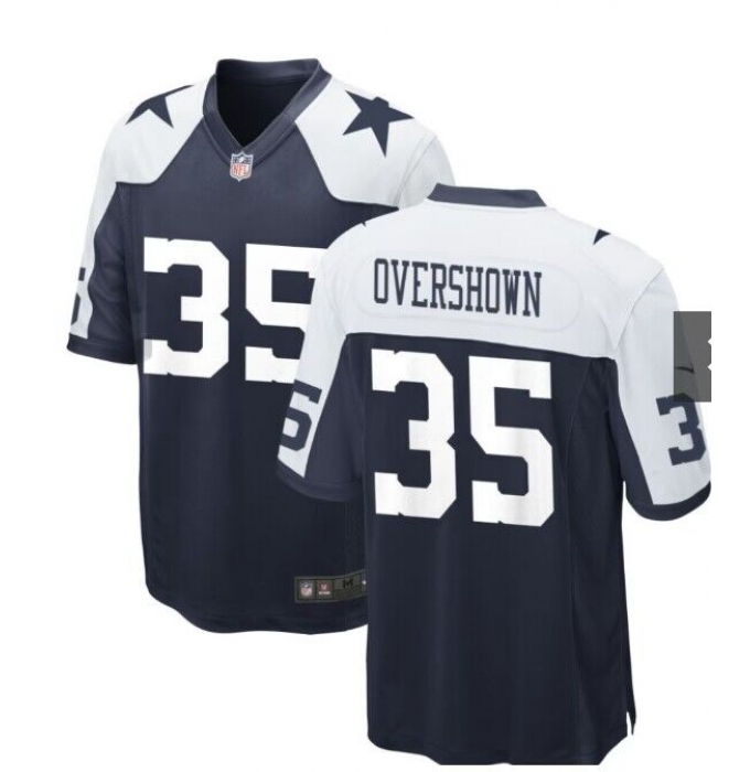 Men's Dallas Cowboys #35 Overshown Nike Navy 2023 NFL Draft First Round Pick Limited Jersey