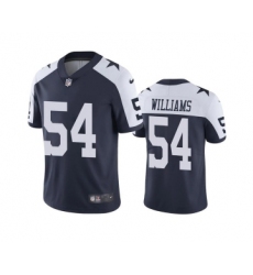 Men's Dallas Cowboys #54 Sam Williams White Navy Vapor Limited Stitched Jersey