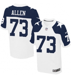 Men's Nike Dallas Cowboys #73 Larry Allen Elite White Throwback Alternate NFL Jersey