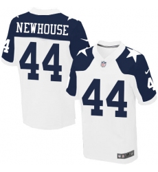 Men's Nike Dallas Cowboys #44 Robert Newhouse Elite White Throwback Alternate NFL Jersey