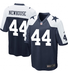 Men's Nike Dallas Cowboys #44 Robert Newhouse Game Navy Blue Throwback Alternate NFL Jersey