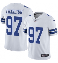 Youth Nike Dallas Cowboys #97 Taco Charlton White Vapor Untouchable Limited Player NFL Jersey