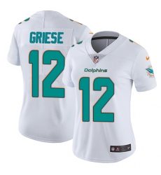 Women's Nike Miami Dolphins #12 Bob Griese Elite White NFL Jersey