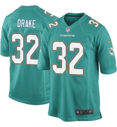 Men's Nike Miami Dolphins #32 Kenyan Drake Game Aqua Green Team Color NFL Jersey