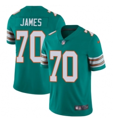 Youth Nike Miami Dolphins #70 Ja'Wuan James Aqua Green Alternate Vapor Untouchable Limited Player NFL Jersey