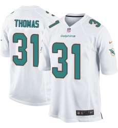 Men's Nike Miami Dolphins #31 Michael Thomas Game White NFL Jersey