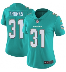 Women's Nike Miami Dolphins #31 Michael Thomas Aqua Green Team Color Vapor Untouchable Limited Player NFL Jersey
