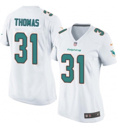 Women's Nike Miami Dolphins #31 Michael Thomas Game White NFL Jersey