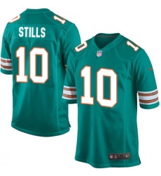 Men's Nike Miami Dolphins #10 Kenny Stills Game Aqua Green Alternate NFL Jersey