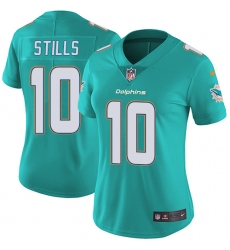 Women's Nike Miami Dolphins #10 Kenny Stills Aqua Green Team Color Vapor Untouchable Limited Player NFL Jersey