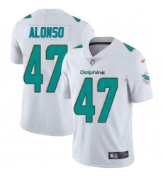 Men's Nike Miami Dolphins #47 Kiko Alonso White Vapor Untouchable Limited Player NFL Jersey