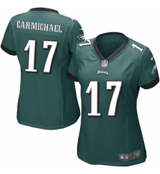 Women's Nike Philadelphia Eagles #17 Harold Carmichael Game Midnight Green Team Color NFL Jersey
