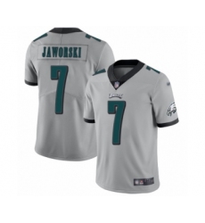 Youth Philadelphia Eagles #7 Ron Jaworski Limited Silver Inverted Legend Football Jersey