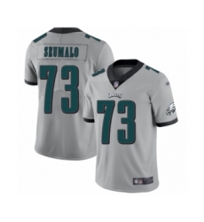 Women's Philadelphia Eagles #73 Isaac Seumalo Limited Silver Inverted Legend Football Jersey