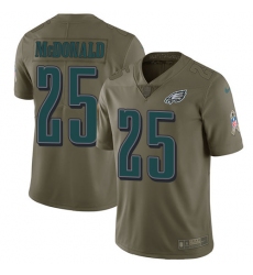 Youth Nike Philadelphia Eagles #25 Tommy McDonald Limited Olive 2017 Salute to Service NFL Jersey