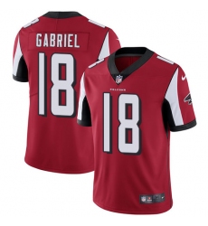 Youth Nike Atlanta Falcons #18 Taylor Gabriel Red Team Color Vapor Untouchable Limited Player NFL Jersey