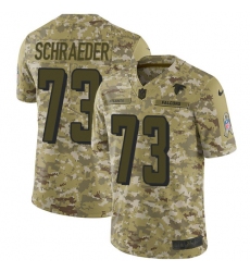 Men's Nike Atlanta Falcons #73 Ryan Schraeder Limited Camo 2018 Salute to Service NFL Jersey