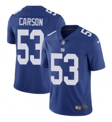 Youth Nike New York Giants #53 Harry Carson Elite Royal Blue Team Color NFL Jersey