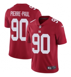 Men's Nike New York Giants #90 Jason Pierre-Paul Red Alternate Vapor Untouchable Limited Player NFL Jersey