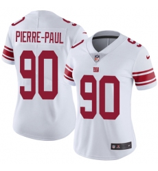 Women's Nike New York Giants #90 Jason Pierre-Paul White Vapor Untouchable Limited Player NFL Jersey