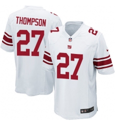 Men's Nike New York Giants #27 Darian Thompson Game White NFL Jersey
