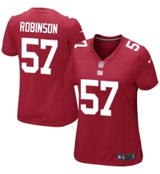 Women's Nike New York Giants #57 Keenan Robinson Game Red Alternate NFL Jersey