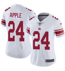 Women's Nike New York Giants #24 Eli Apple Elite White NFL Jersey