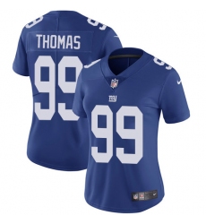 Women's Nike New York Giants #99 Robert Thomas Royal Blue Team Color Vapor Untouchable Limited Player NFL Jersey