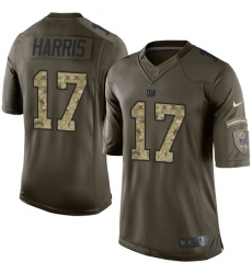 Youth Nike New York Giants #17 Dwayne Harris Elite Green Salute to Service NFL Jersey