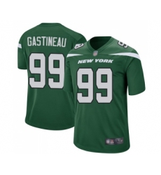 Men's New York Jets #99 Mark Gastineau Game Green Team Color Football Jersey