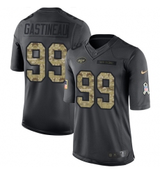 Youth Nike New York Jets #99 Mark Gastineau Limited Black 2016 Salute to Service NFL Jersey