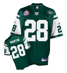 Reebok New York Jets #28 Curtis Martin Green Team Color Hall of Fame 2012 Premier EQT Throwback NFL Jersey