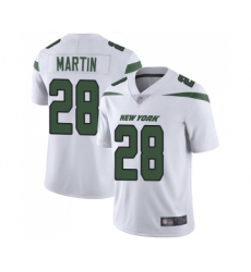 Youth New York Jets #28 Curtis Martin White Vapor Untouchable Limited Player Football Jersey