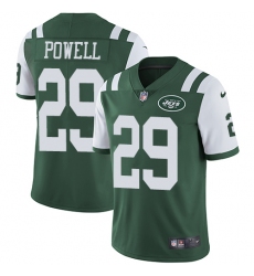 Youth Nike New York Jets #29 Bilal Powell Elite Green Team Color NFL Jersey