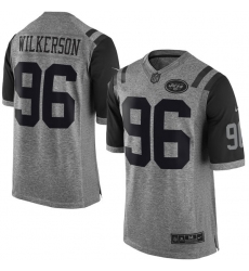 Men's Nike New York Jets #96 Muhammad Wilkerson Limited Gray Gridiron NFL Jersey
